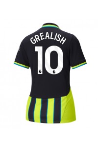 Manchester City Jack Grealish #10 Voetbaltruitje Uit tenue Dames 2024-25 Korte Mouw